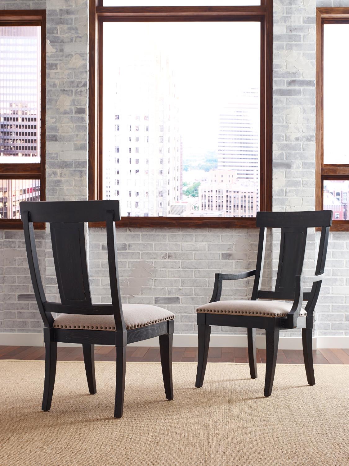 Kincaid Furniture Stone Ridge Five Piece Dining Set with Black Painted